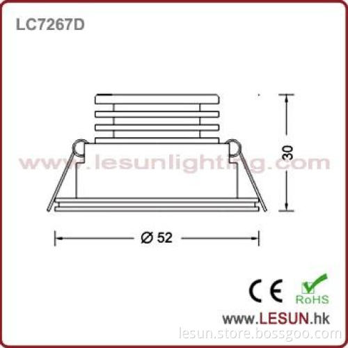 LC7267D 3 W Fashion Design Brightness Led recessed spotlight